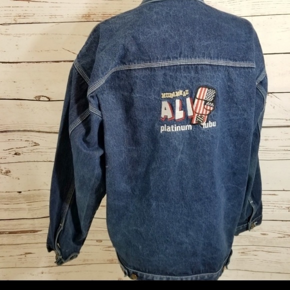 ⭐⭐SOLDEB⭐⭐FUBU PLATINUM DENIM JEAN JACKET ALI - Picture 3 of 8